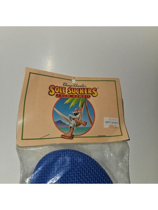 VTG NOS 2 Pkgs Cheap Charlie\'s Sole Suckers From Hawaii Topless Sandal Lot READ main image 15